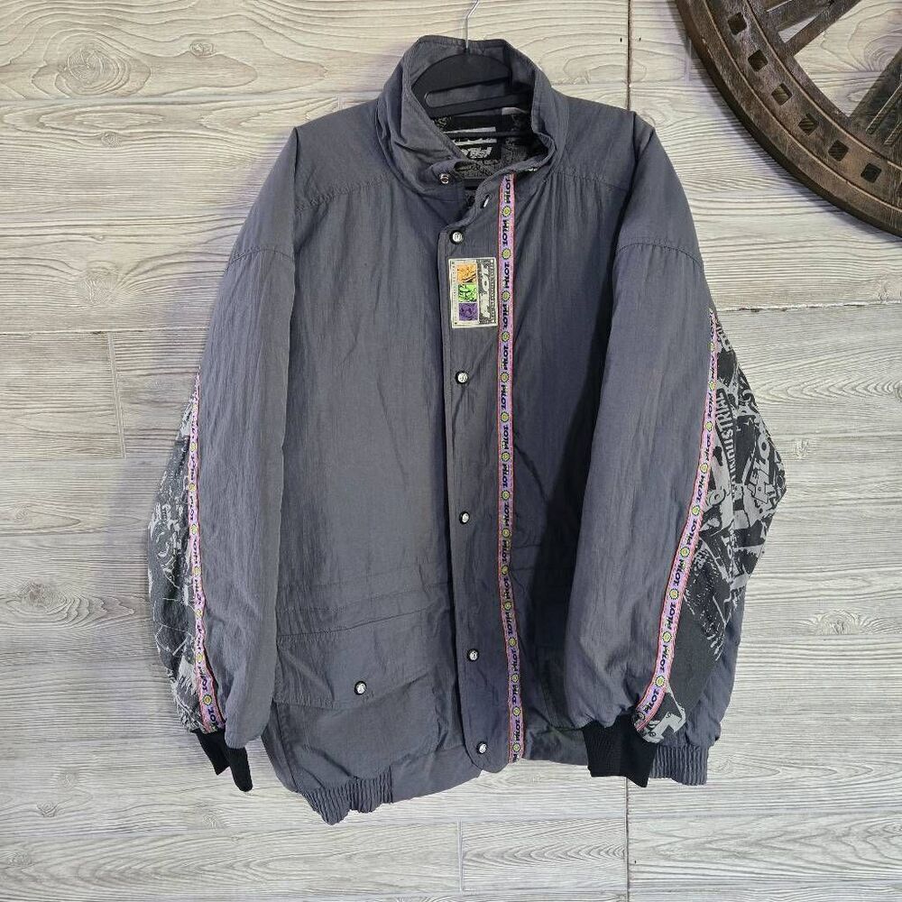 Jet Pilot Neo Industrial Fusion Rip Stop Jacket Coat Vintage Mens Sz S Nylon Uti